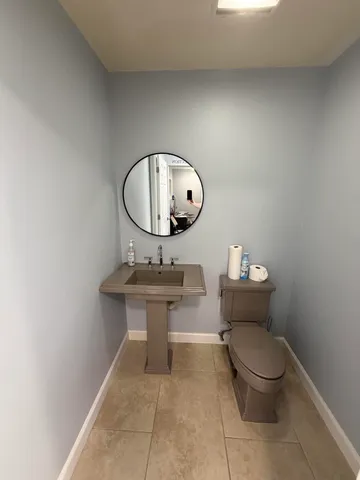 a view of car in garage