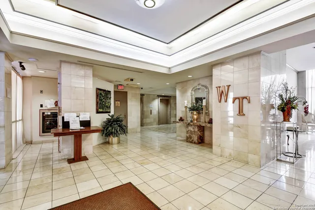 a living room filled with furniture
