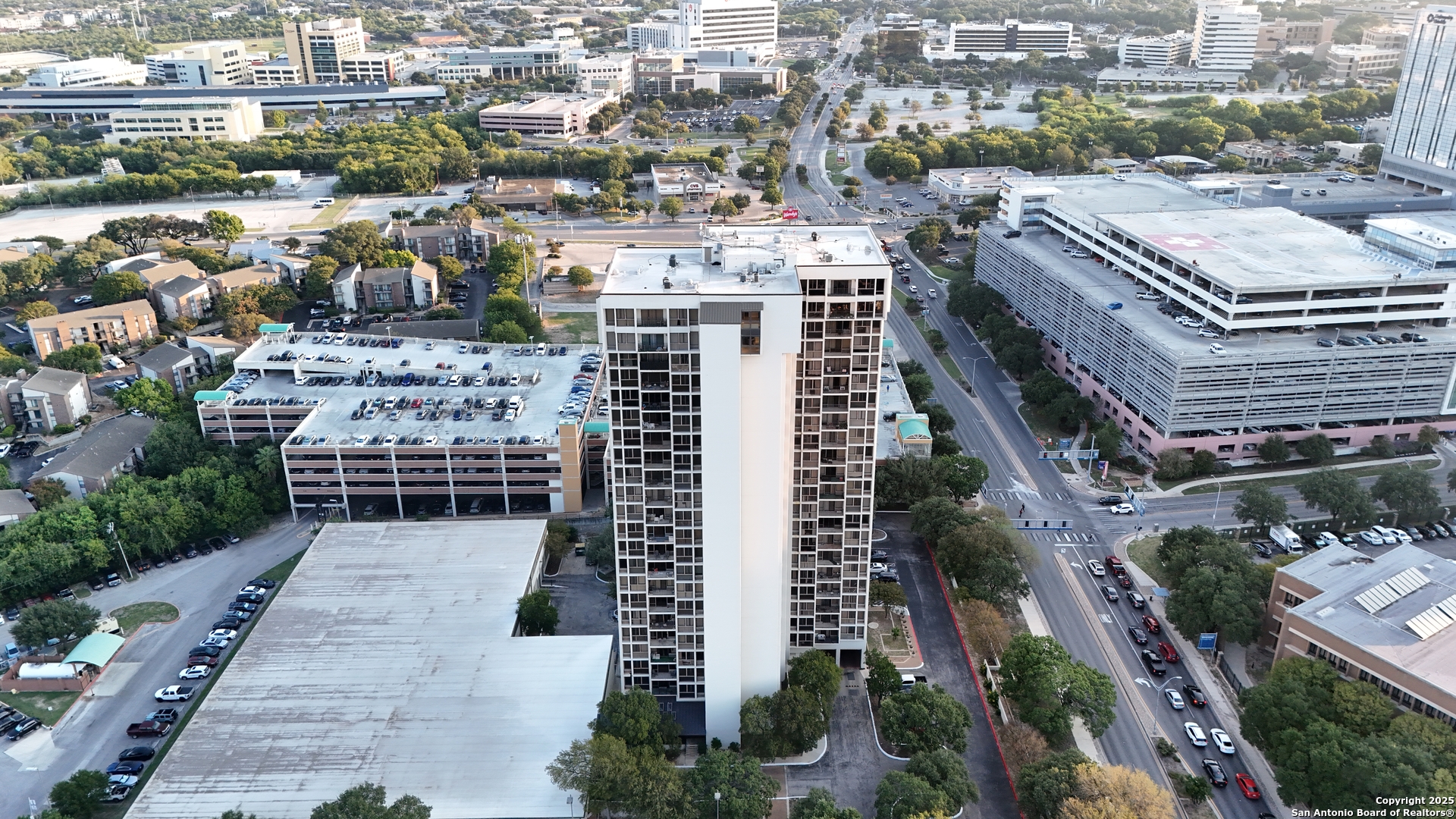 7701 Wurzbach Road, Unit 405 San Antonio, TX 78229 - Photo 37 of 42 an aerial view of a city