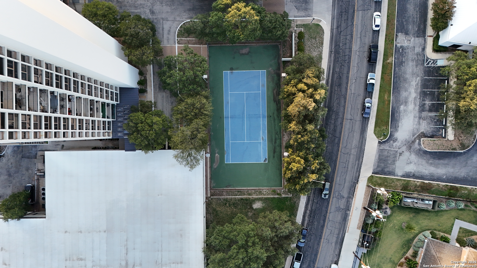 7701 Wurzbach Road, Unit 405 San Antonio, TX 78229 - Photo 41 of 42 an aerial view of a house