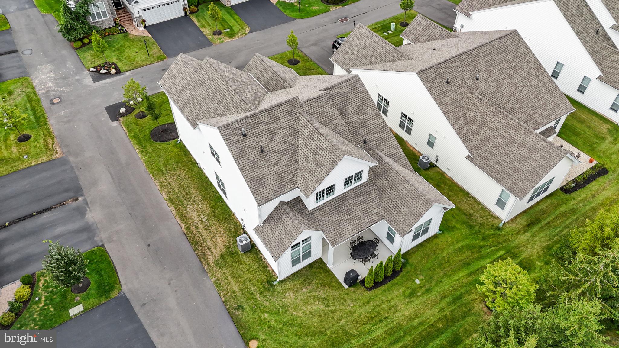 164 Tyler Way Yardley, PA 19067 - Photo 30 of 34 an aerial view of a house with a swimming pool
