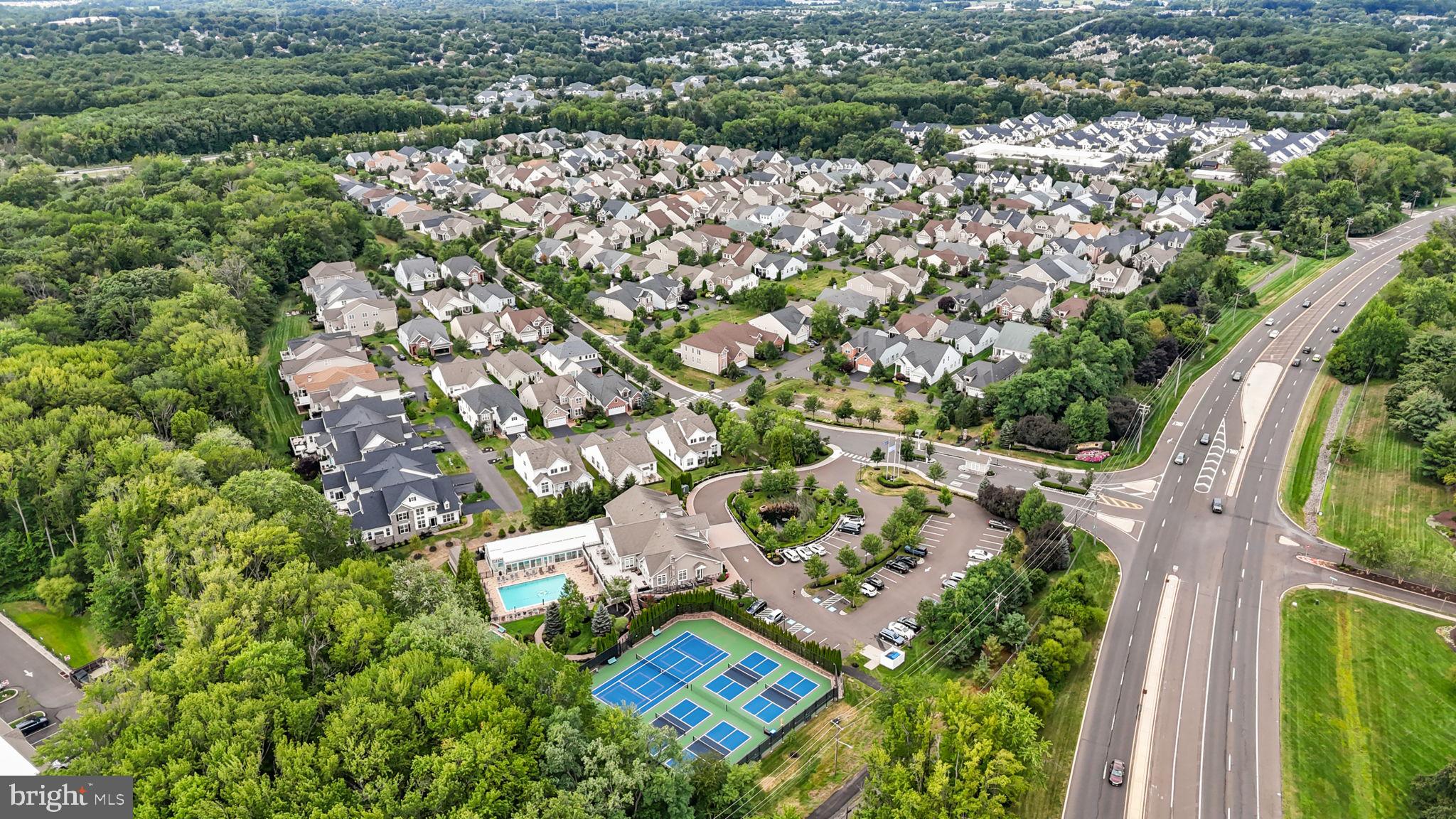 164 Tyler Way Yardley, PA 19067 - Photo 34 of 34 an aerial view of residential houses with outdoor space and trees