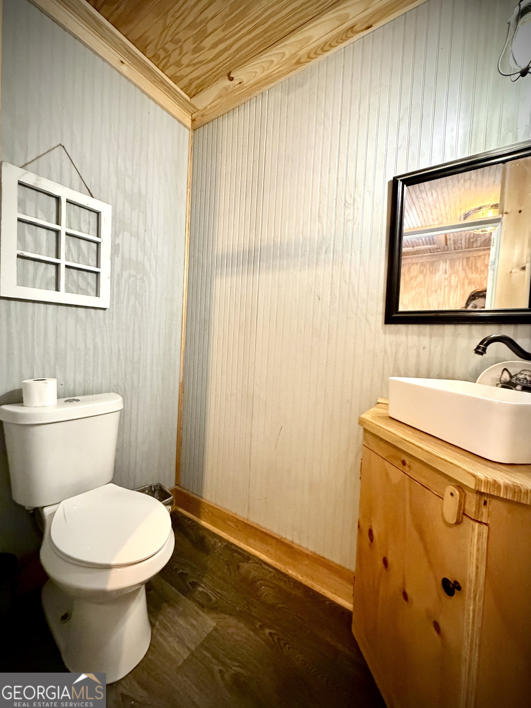 629 Bobby Fortner Road Kite, GA 31049 - Photo 37 of 63 a bathroom with a toilet sink and mirror