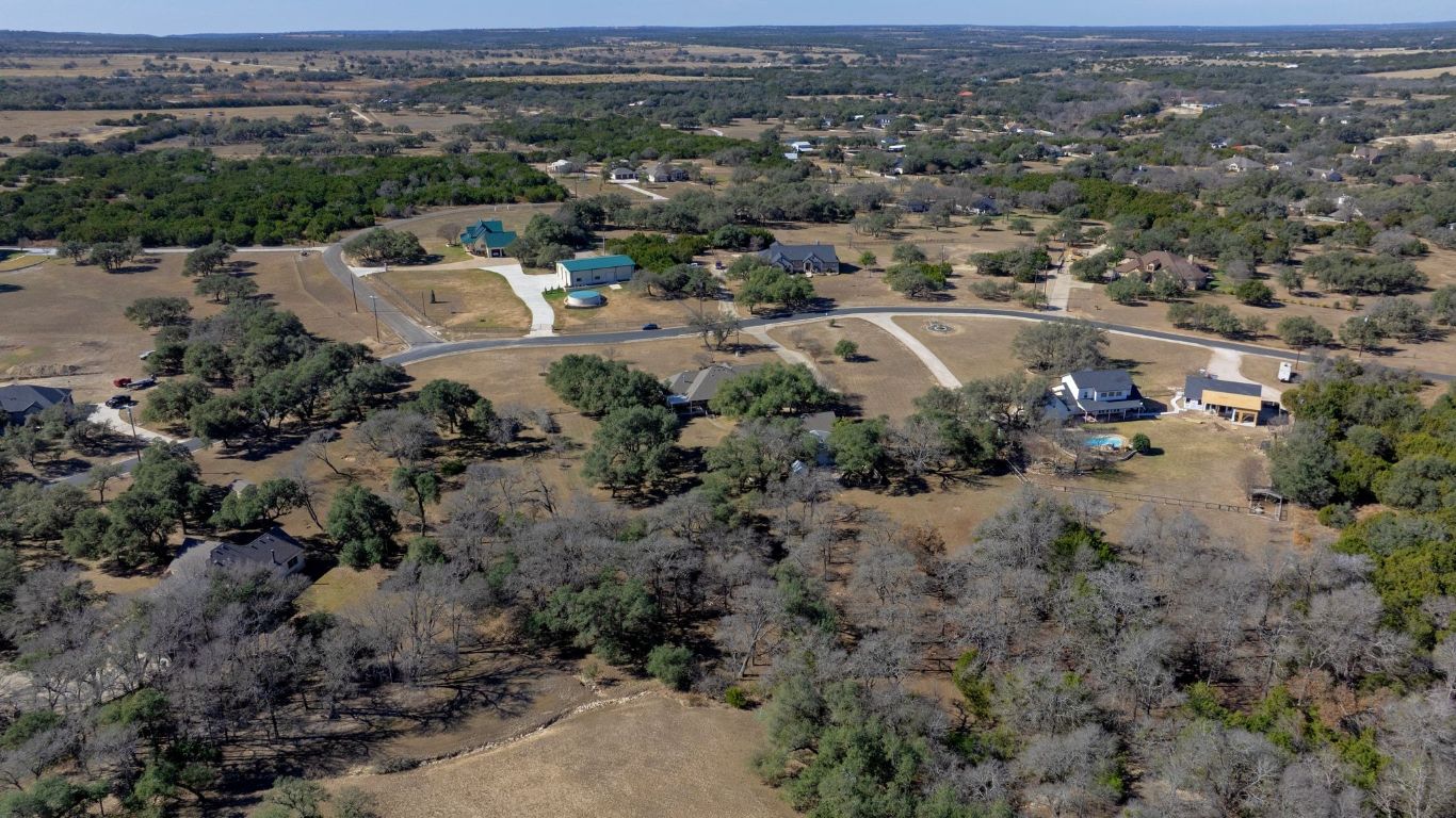 200 High River Ranch Drive Liberty Hill, TX 78642 - Photo 38 of 39 an aerial view of residential house with outdoor space
