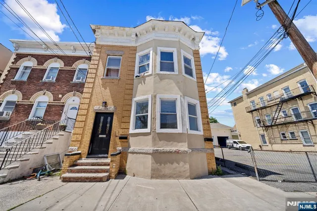 a front view of a building