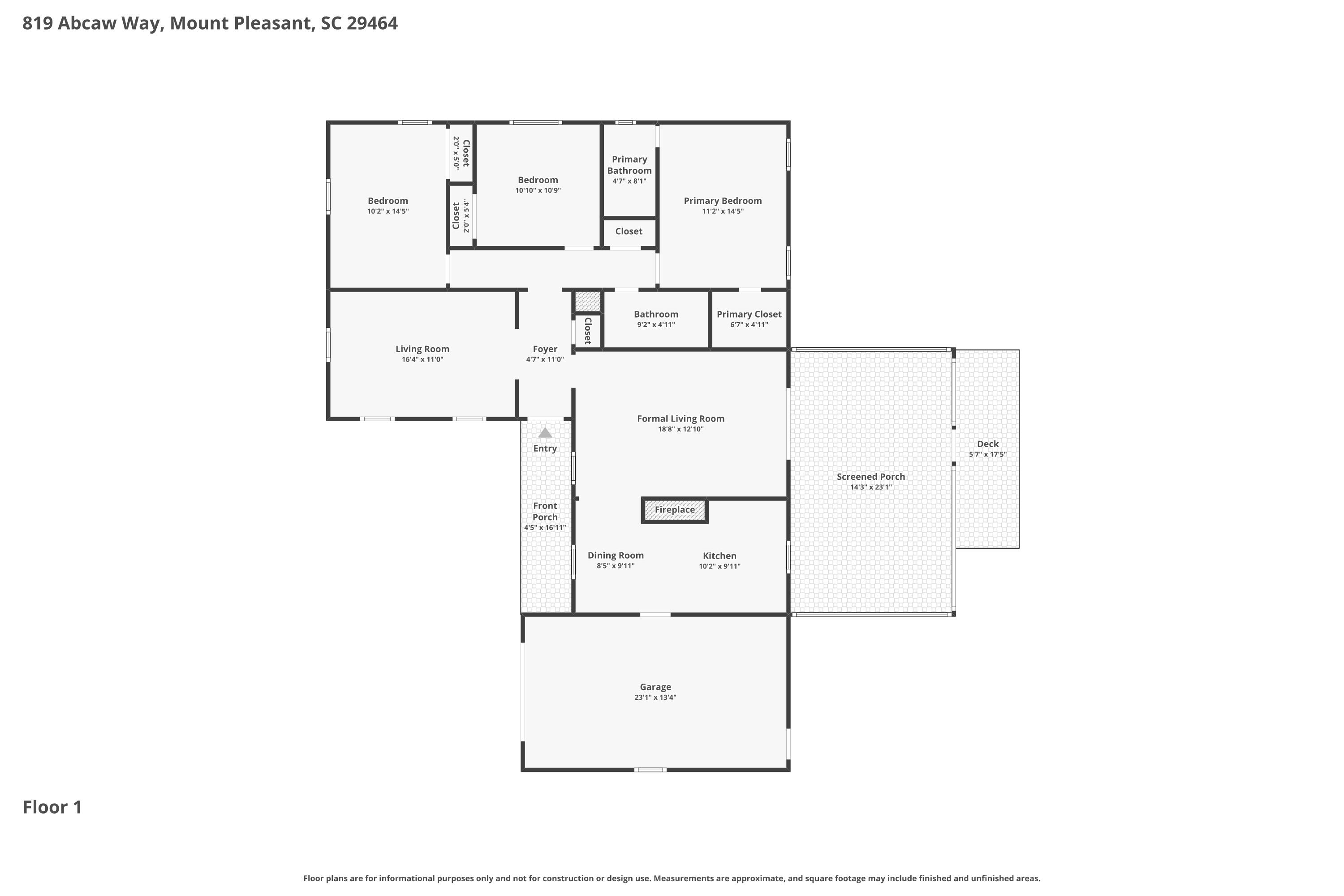 819 Abcaw Way Mount Pleasant, SC 29464 - Photo 40 of 40 Floor-1