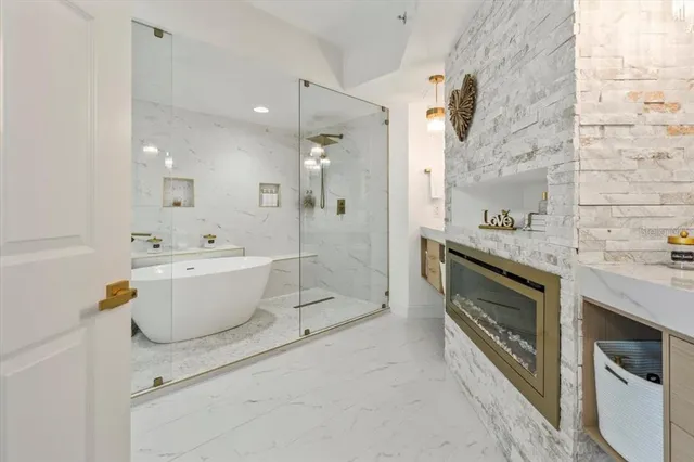 a dinning area with lots of table and chairs