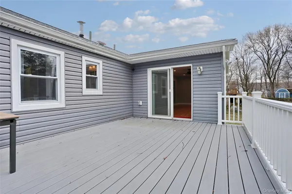 a view of a house with a deck