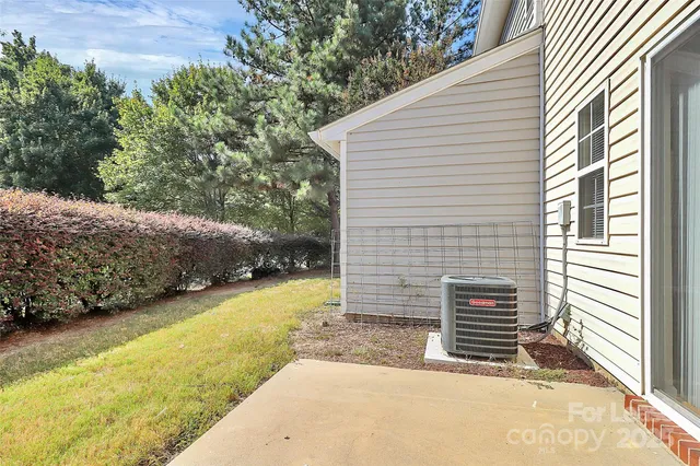 a backyard of a house