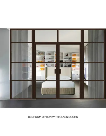 a black and white photo of a living room