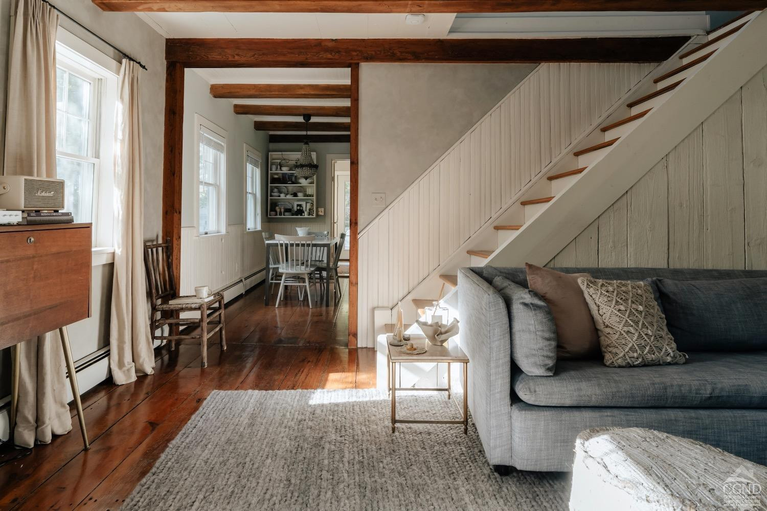 367 County Rt 2 Marbletown, NY 12404 - Photo 13 of 43 a living room with furniture and a wooden floor