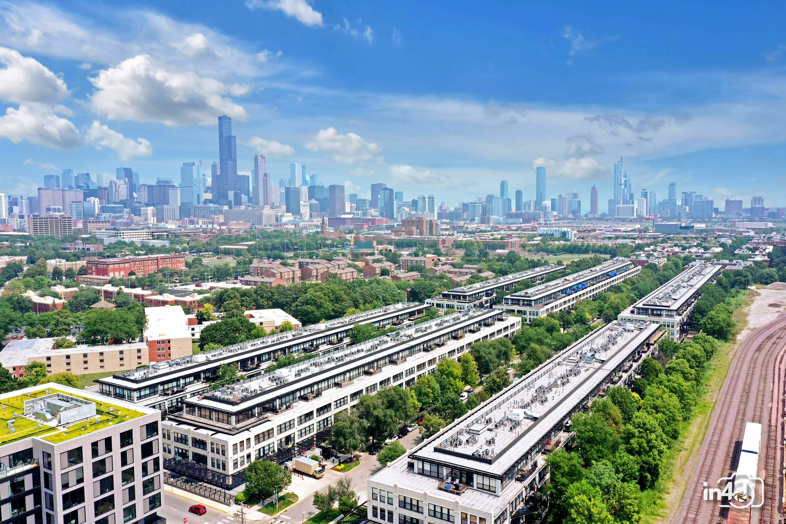 1150 West 15th Street, Unit 232 Chicago, IL 60608 - Photo 32 of 33 a city view with tall buildings