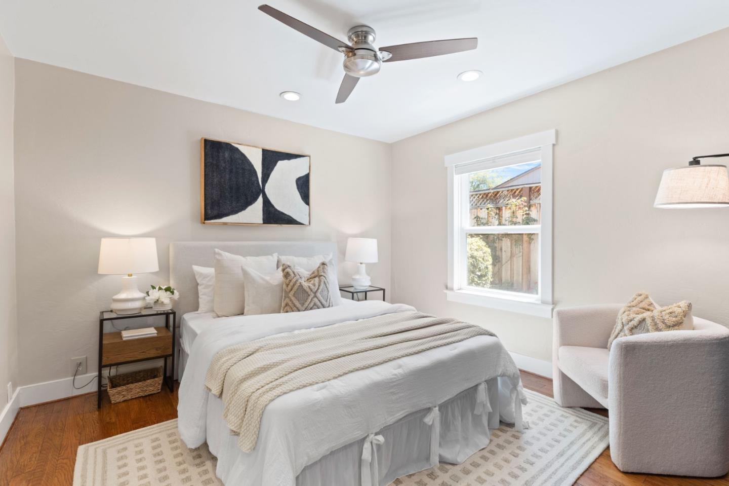 1426 Walnut Drive Campbell, CA 95008 - Photo 12 of 52 a bedroom with a bed and a couch