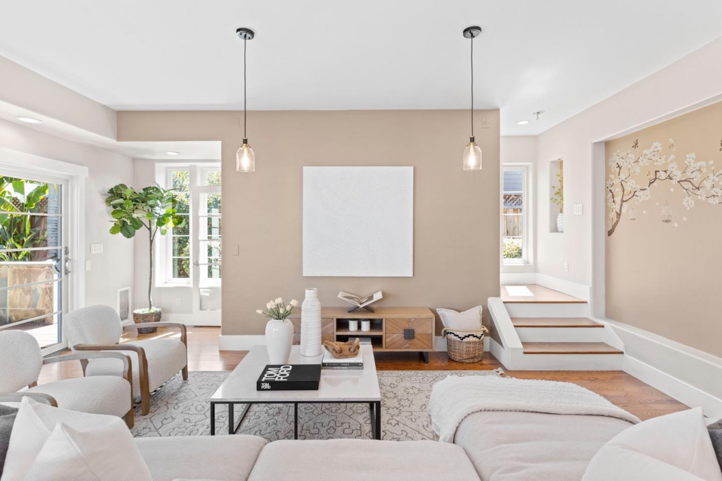 1426 Walnut Drive Campbell, CA 95008 - Photo 19 of 52 a living room with furniture and a chandelier