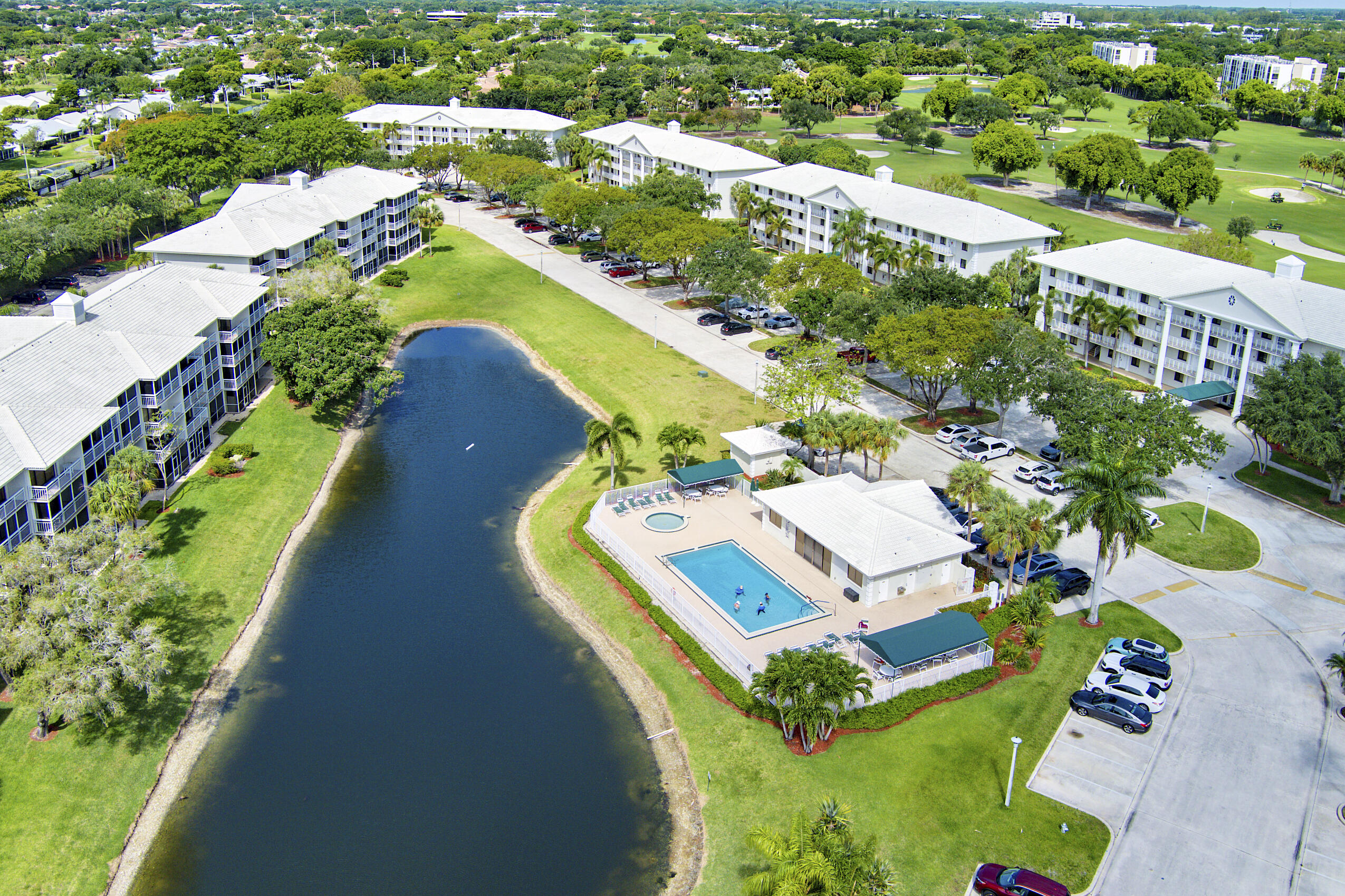 6145 Balboa Circle, Unit 103 Boca Raton, FL 33433 - Photo 29 of 31 an aerial view of a house with a garden