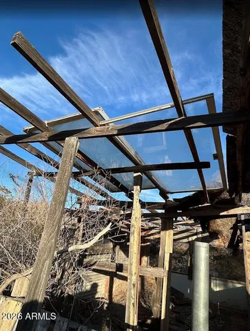 a view of an outdoor space and mountain view