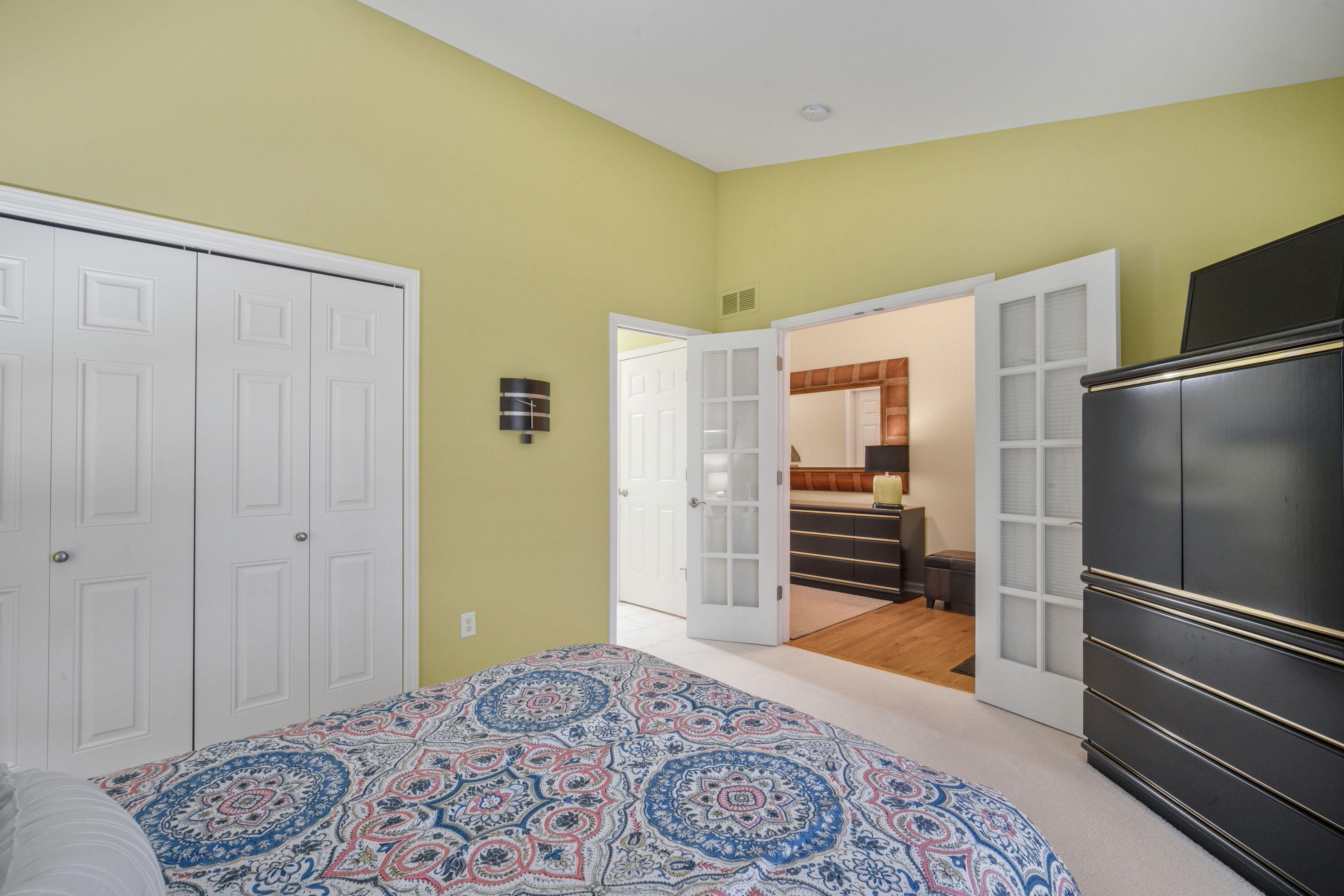 7103 West Mequon Trail Mequon, WI 53092 - Photo 15 of 17 Bedroom 2 with French Doors