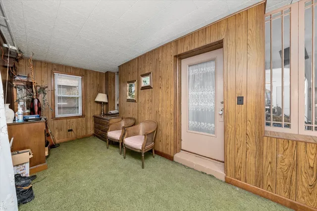 a room with furniture and a window