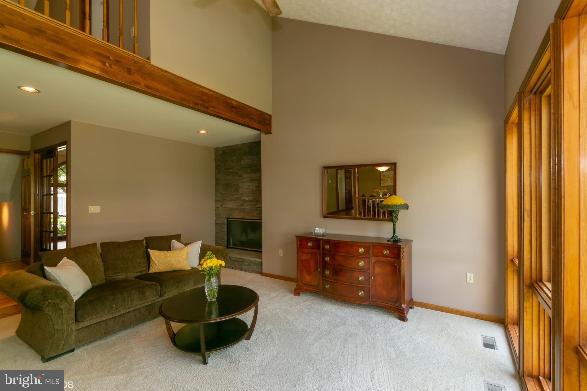 7110 Masters Road New Market, MD 21774 - Photo 7 of 29 Another view living room showing stone fireplace