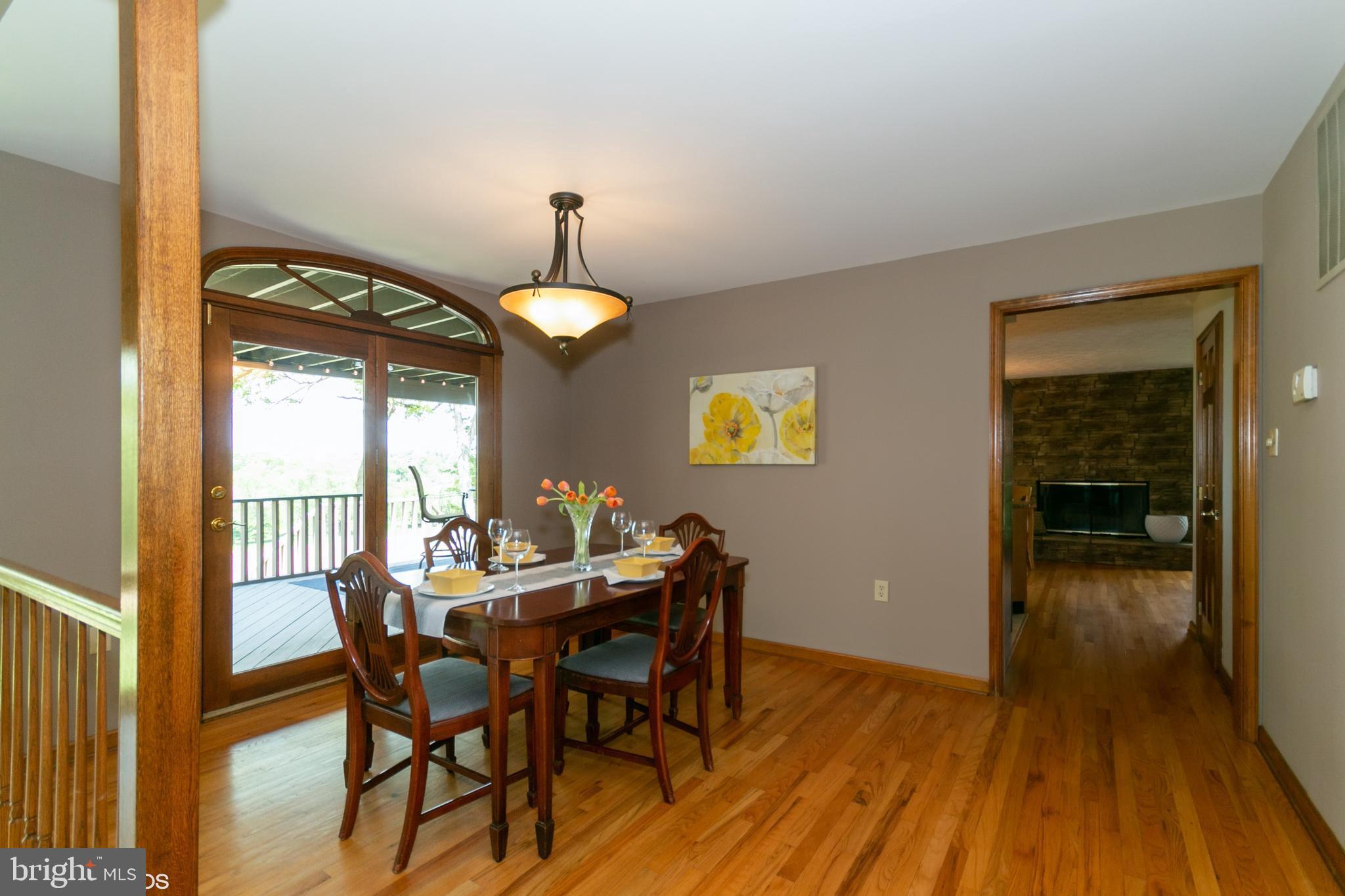 7110 Masters Road New Market, MD 21774 - Photo 9 of 29 Dining area with beautiful door, floors & views
