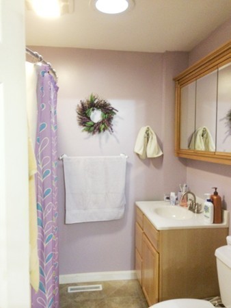 2 Burton Court Worcester, MA 01607 - Photo 12 of 25 a bathroom with a sink mirror and vanity