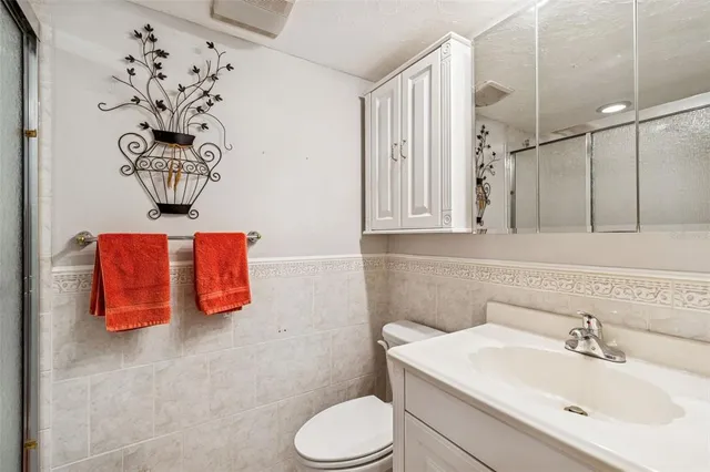 a view of a balcony with an ocean