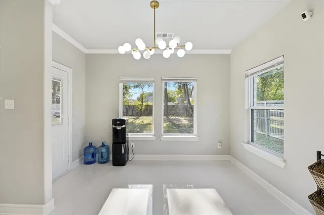 a view of a livingroom with a window