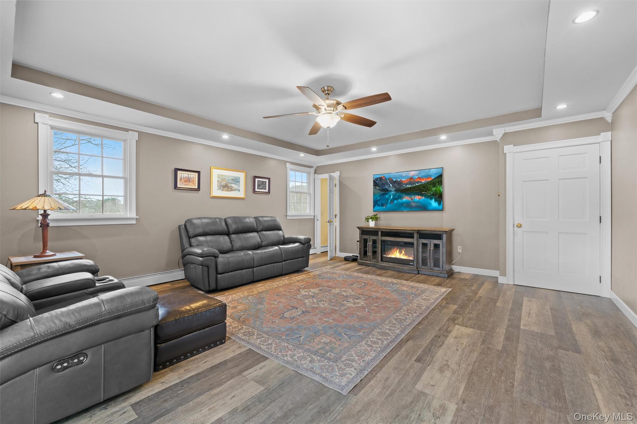 5 Hess Road Callicoon, NY 12723 - Photo 28 of 45 a living room with furniture and a wooden floor
