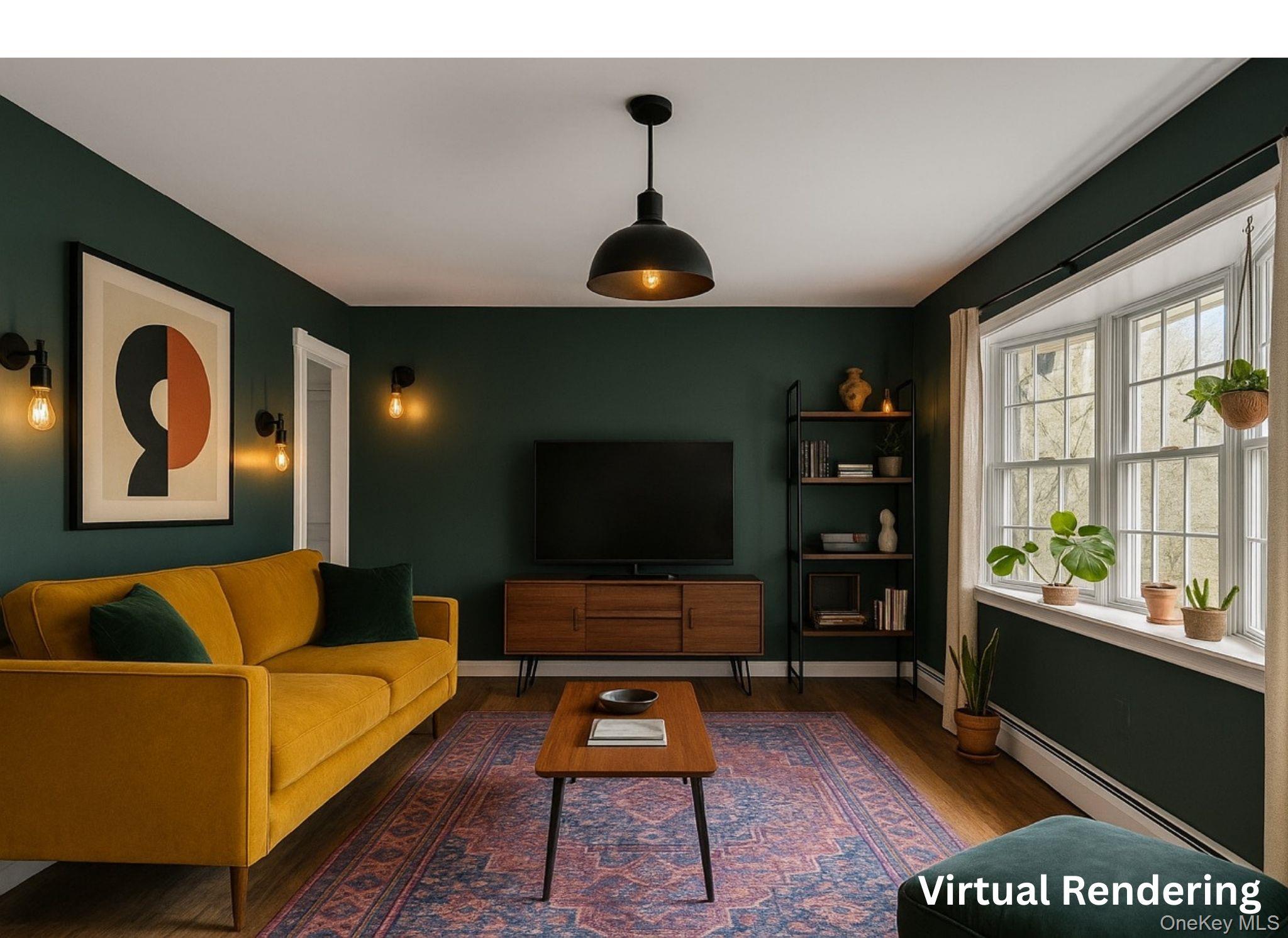 5 Hess Road Callicoon, NY 12723 - Photo 9 of 45 a living room with furniture a rug and a flat screen tv