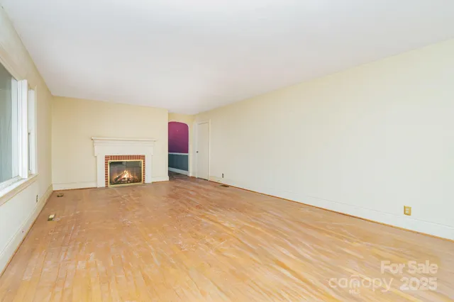 a view of a room with window