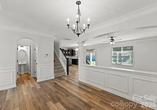 a view of a house with wooden floor