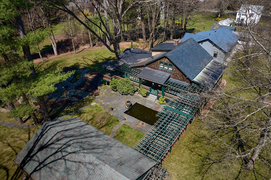 27 Heatherstone Road Amherst, MA 01002 - Photo 35 of 42 an aerial view of a house with a yard