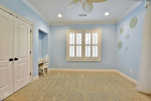 a view of an empty room