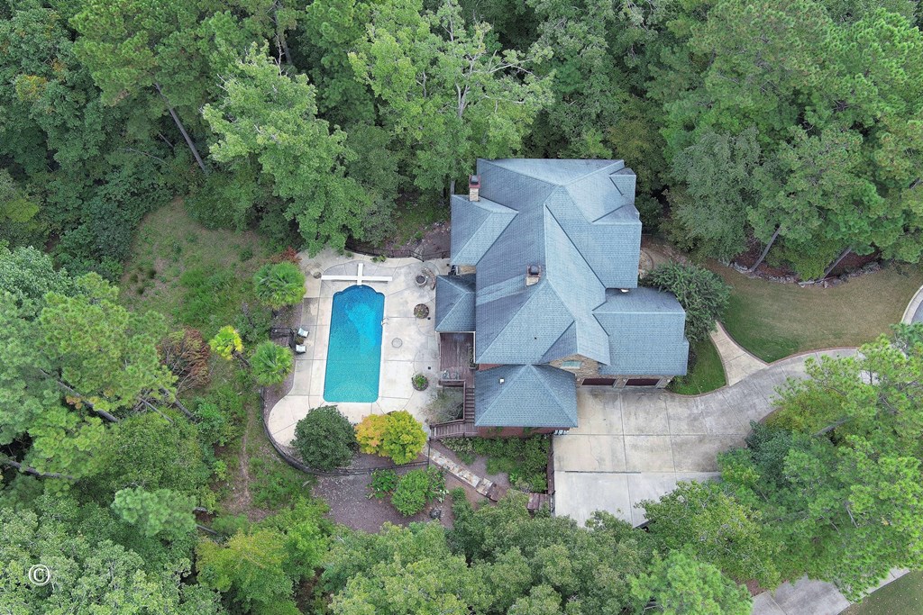 50 Grizzly Court Fortson, GA 31808 - Photo 54 of 59 an aerial view of a house with outdoor space and parking
