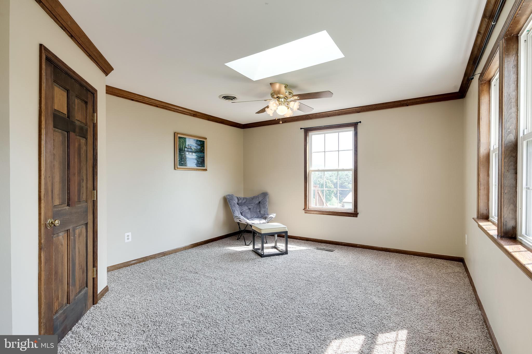 21613 Mt Lena Road Boonsboro, MD 21713 - Photo 24 of 39 Bedroom #3 with skylight & walk-in closet.