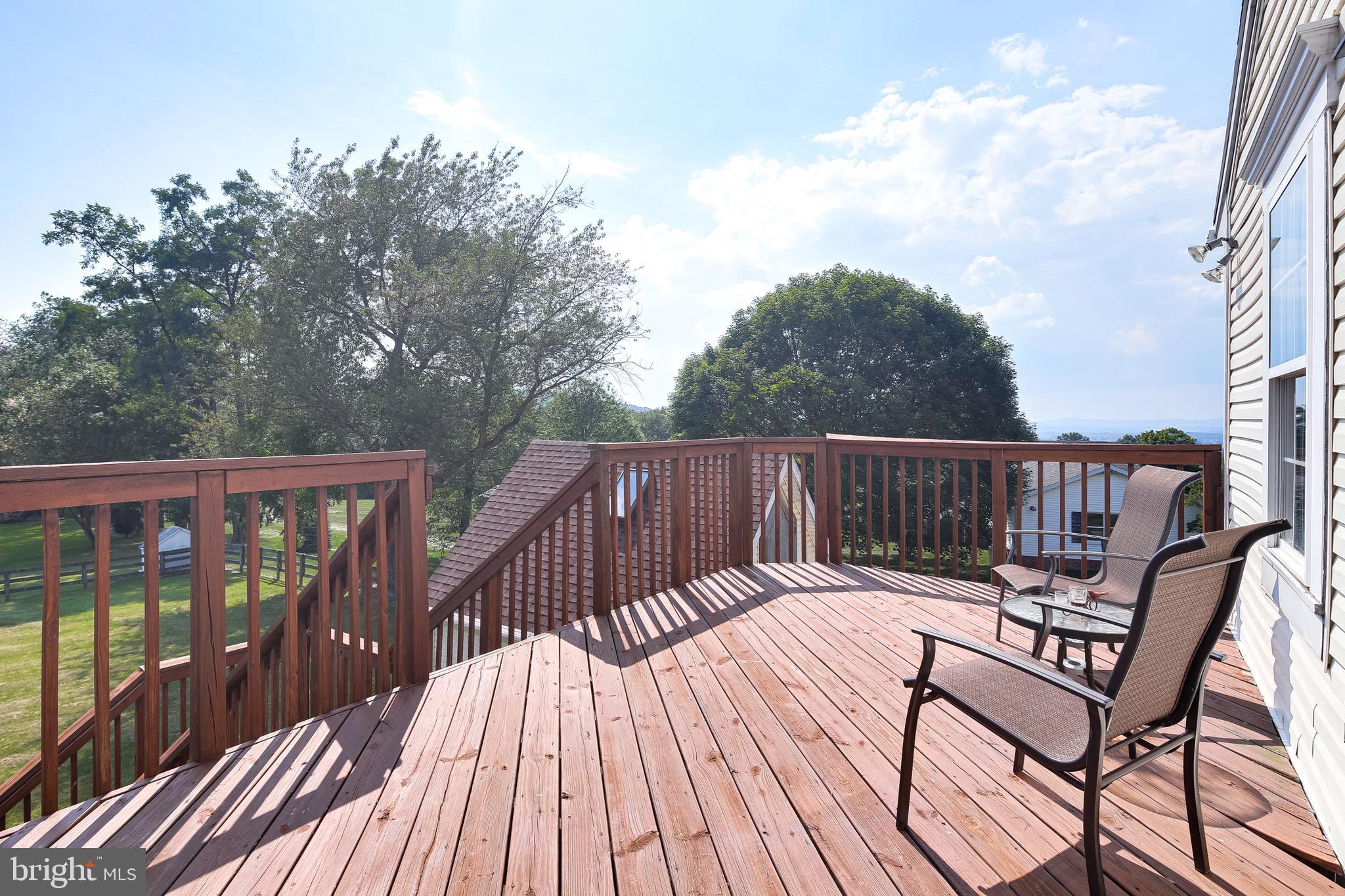 21613 Mt Lena Road Boonsboro, MD 21713 - Photo 36 of 39 Large wooden deck with country views.