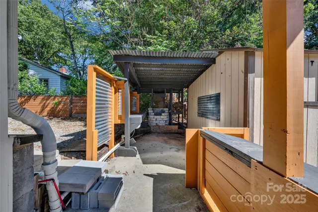 a view of outdoor space and seating area