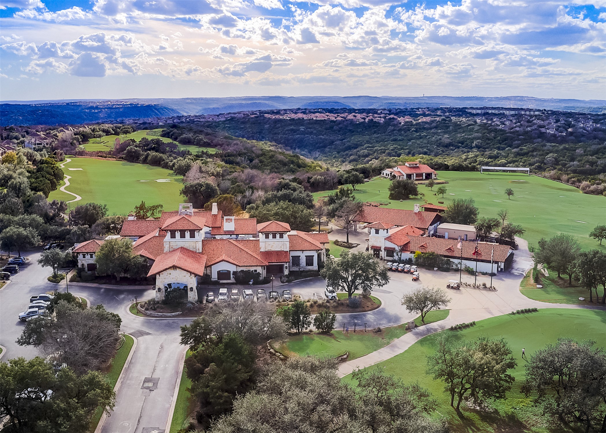 11613 Shadestone Terrace Austin, TX 78732 - Photo 29 of 35 an aerial view of a house with a garden