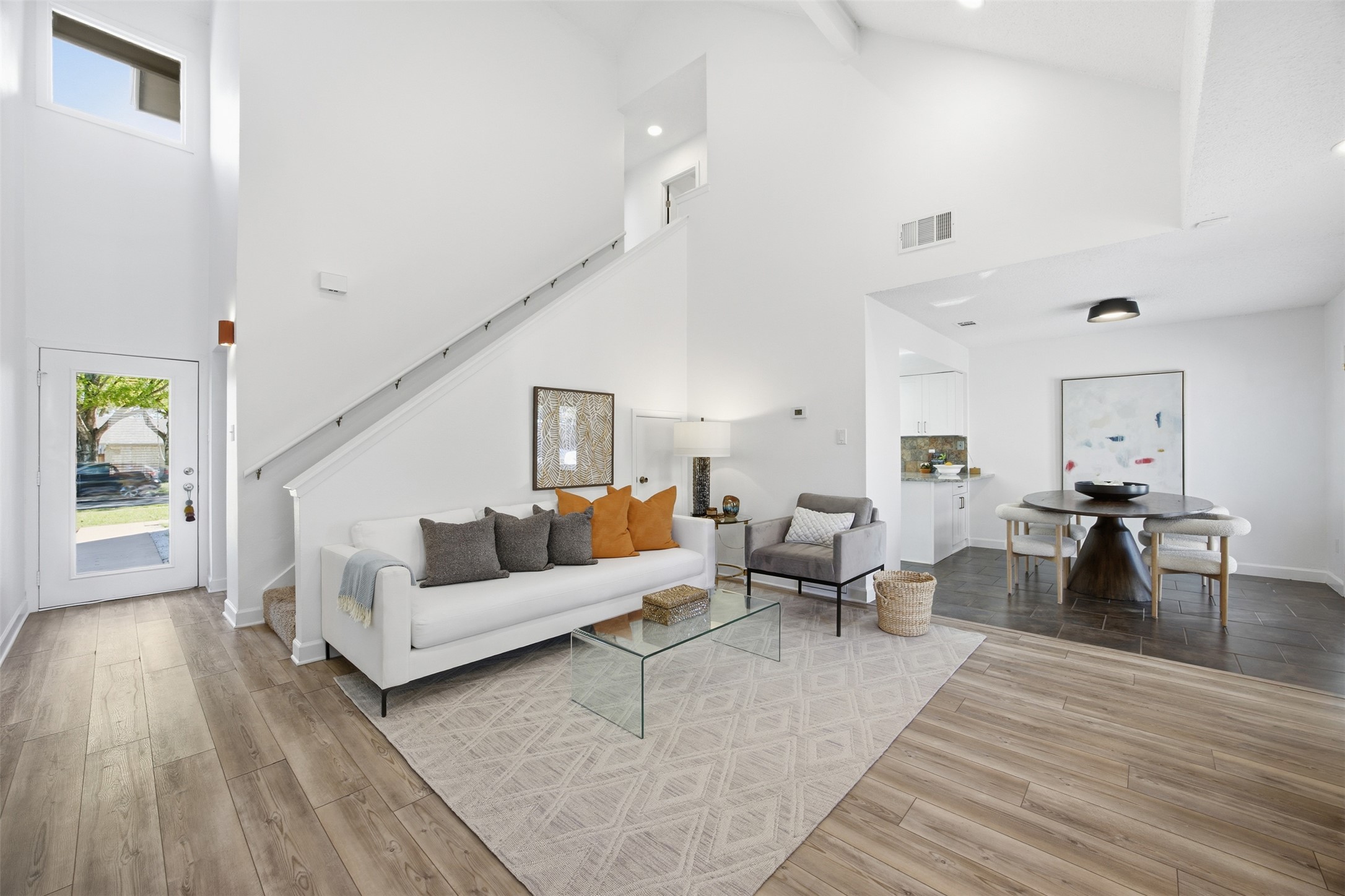 3200 Spaniel Drive Austin, TX 78759 - Photo 11 of 24 a living room with furniture and a wooden floor