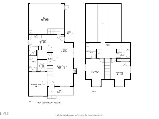 $510,000 | 103 Garden Side Way, Apex, NC 27502
