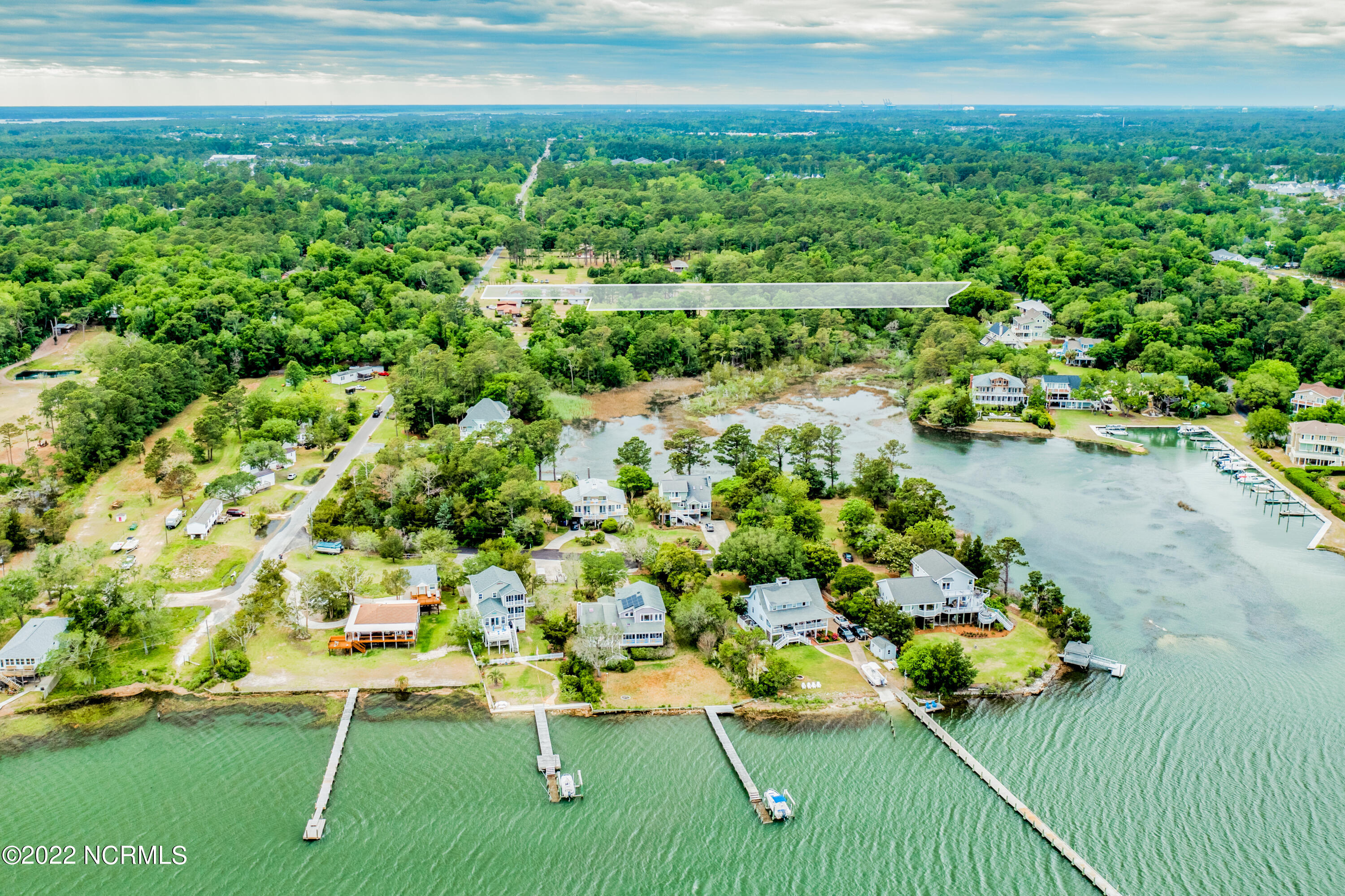 5301 Peden Point Road Wilmington, NC 28409 - Photo 3 of 40 ICW looking toward the home