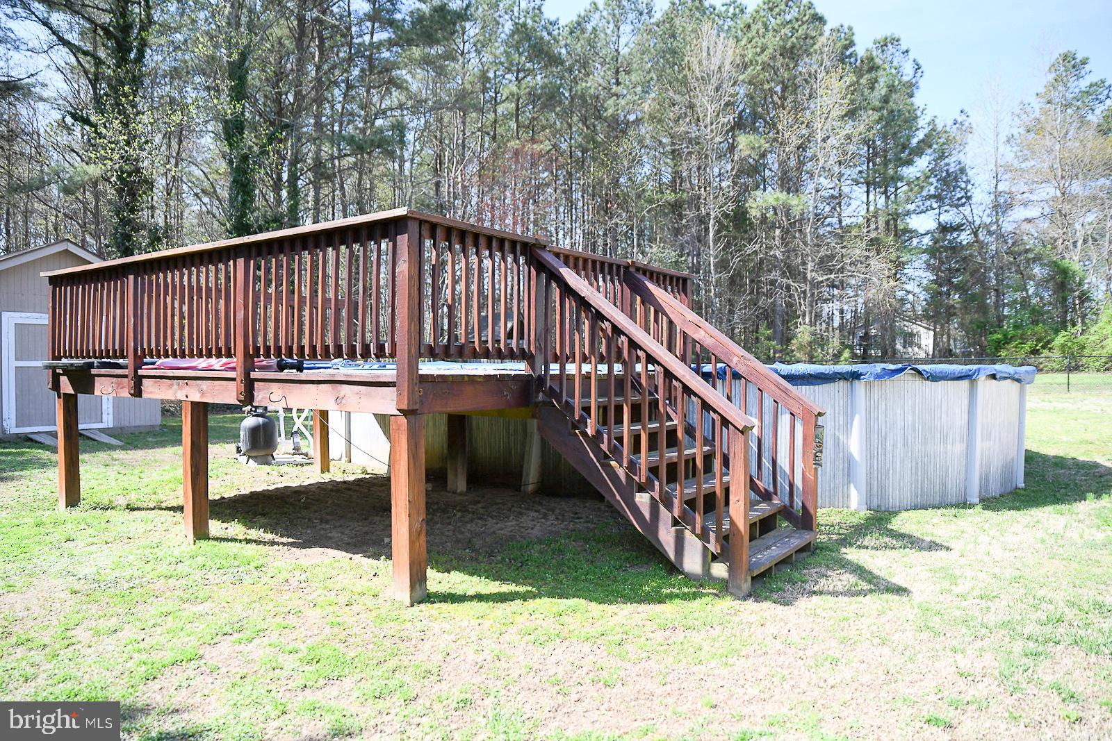 44015 Sandy Bottom Road Hollywood, MD 20636 - Photo 7 of 35 18' x 34' above ground pool with deck area
