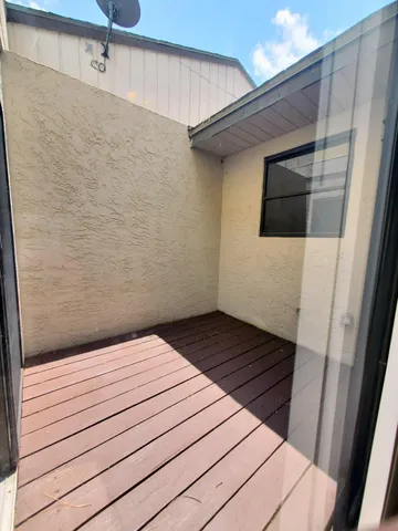 a view of wooden staircase