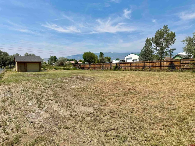 a view of a yard with an outdoor space