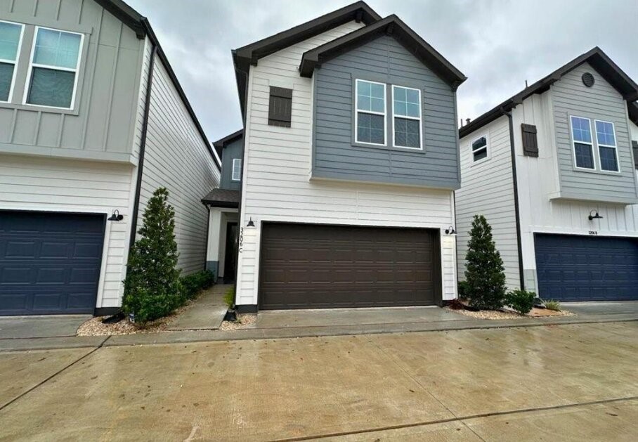 3206 Bostic Street Houston, TX 77093 - Photo 2 of 28 a front view of a house with garage