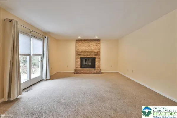 a view of an empty room