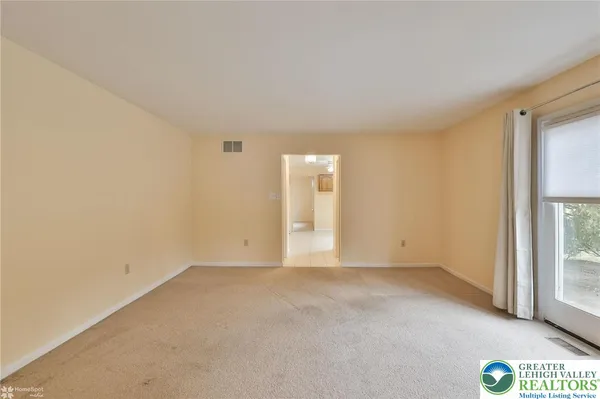 a view of an empty room