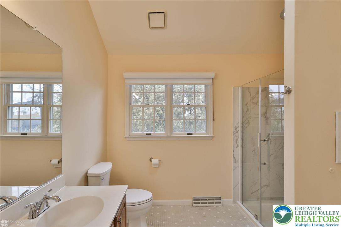 4059 Wedgewood Road Allentown, PA 18104 - Photo 30 of 50 a bathroom with a sink a toilet and shower