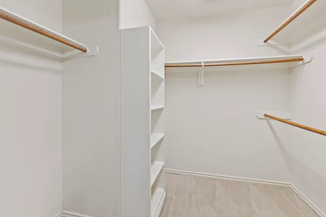 a view of walk in closet