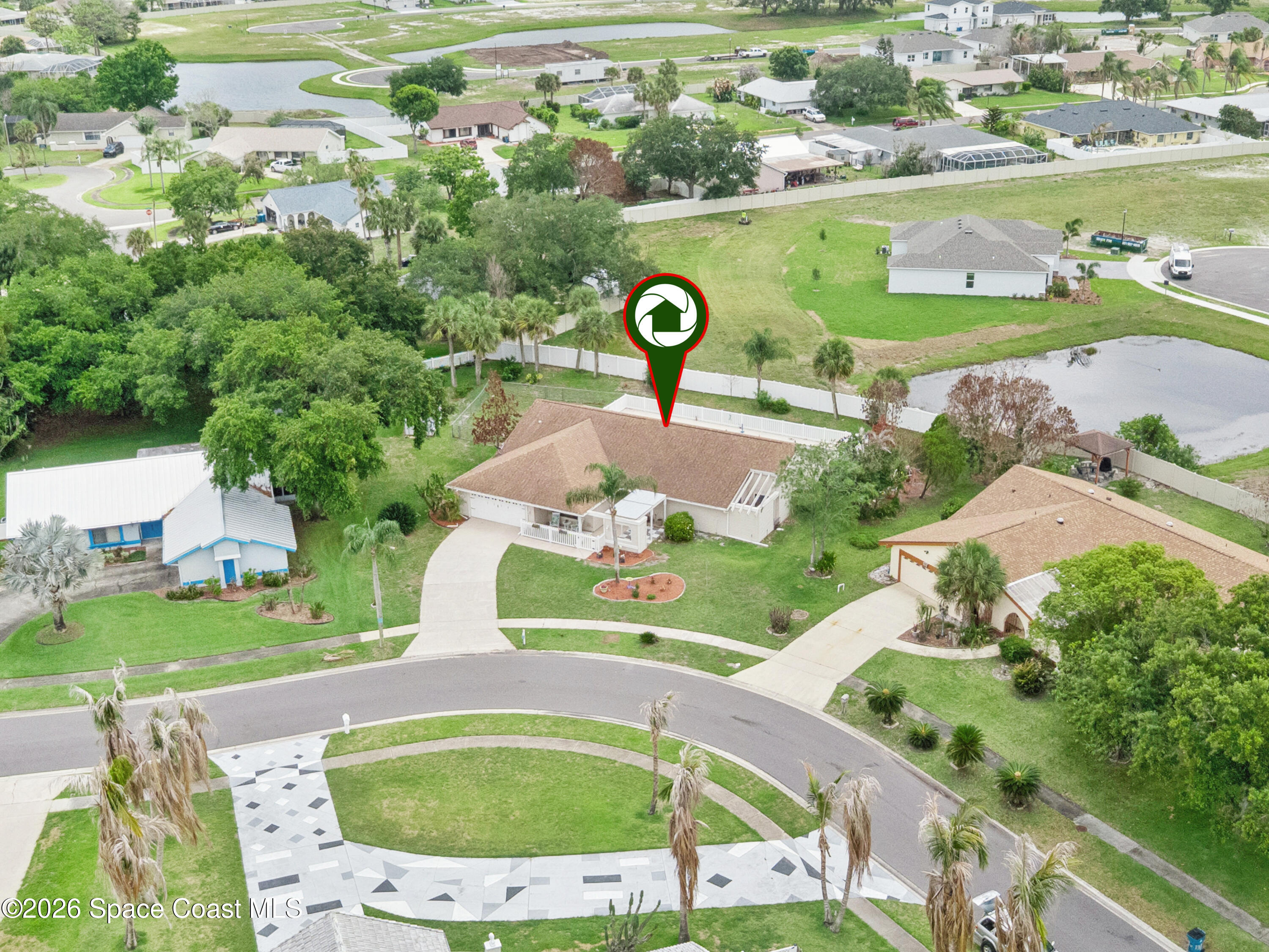 1334 Cherry Hills Road Northeast Palm Bay, FL 32905 - Photo 51 of 58 Aerial